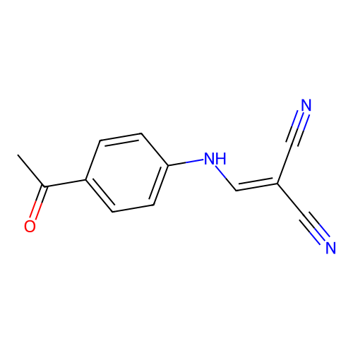 2-{[(4-Acetylphenyl)amino]methylidene}propanedinitrile structure