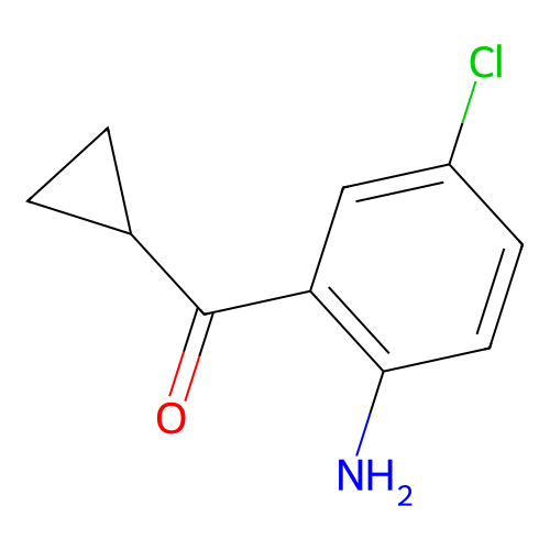(2-Amino-5-chlorophenyl)(cyclopropyl)methanone structure