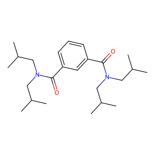 N~1~,N~1~,N~3~,N~3~-tetraisobutylisophthalamide structure
