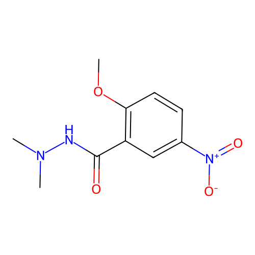 5-nitro-2-methoxy-N',N'-dimethylbenzohydrazide structure