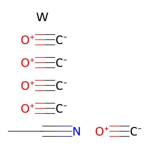 (OC-6-22)-(Acetonitrile)pentacarbonyltungsten structure