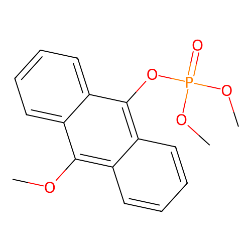 10-Methoxyanthracen-9-yl dimethyl phosphate structure