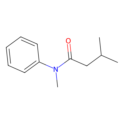 N,3-dimethyl-N-phenylbutanamide structure