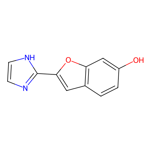 2-(1H-imidazol-2-yl)-1-benzofuran-6-ol structure