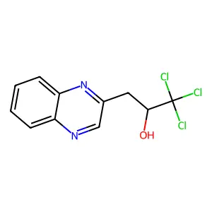 1,1,1-Trichloro-3-(quinoxalin-2-yl)propan-2-ol structure