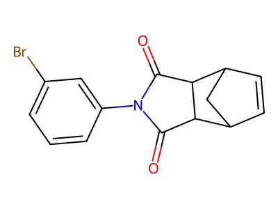 4-(3-Bromophenyl)-4-azatricyclo(5.2.1.0,2,6)dec-8-ene-3,5-dione structure