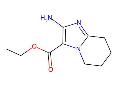 ethyl 2-amino-5H,6H,7H,8H-imidazo[1,2-a]pyridine-3-carboxylate structure