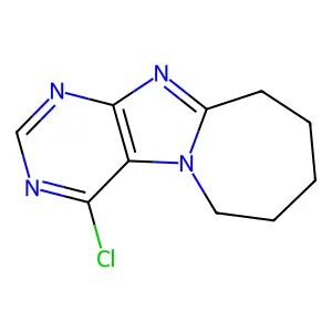 4-Chloro-7,8,9,10-tetrahydro-6H-azepino[2,1-f]purine structure