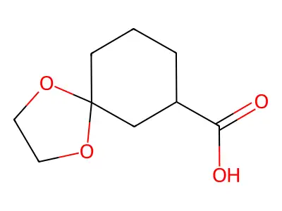 1,4-Dioxaspiro[4.5]decane-7-carboxylic acid structure