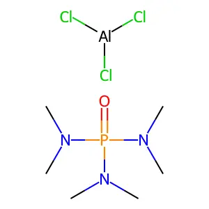 N-[bis(dimethylamino)phosphoryl]-N-methylmethanamine;trichloroalumane structure