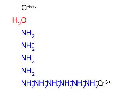 Azanide;bis(chromium(5+));hydrate structure
