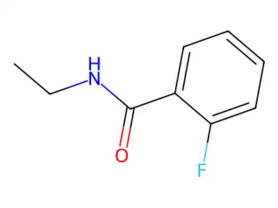 N-ethyl-2-fluorobenzamide structure