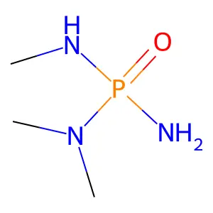 N-(Amino(dimethylamino)phosphoryl)methanamine structure