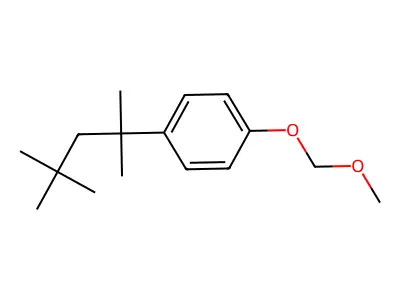 1-(Methoxymethoxy)-4-(1,1,3,3-tetramethylbutyl)benzene structure