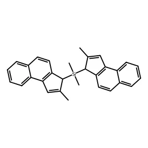 (Bis-2-methyl-indenyl)dimethylsilane structure