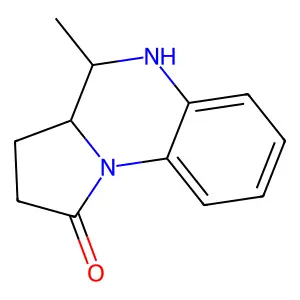 4-methyl-3,3a,4,5-tetrahydro-2H-pyrrolo[1,2-a]quinoxalin-1-one structure