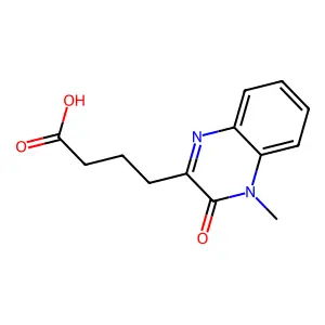 4-(4-Methyl-3-oxo-3,4-dihydroquinoxalin-2-yl)butanoic acid structure