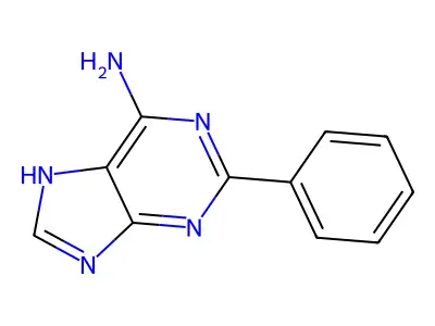 2-phenyl-7H-purin-6-amine structure