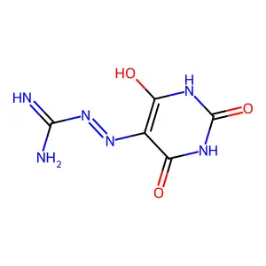 (2,4,6-Trioxo-tetrahydro-pyrimidin-5-ylideneamino)-guanidine structure