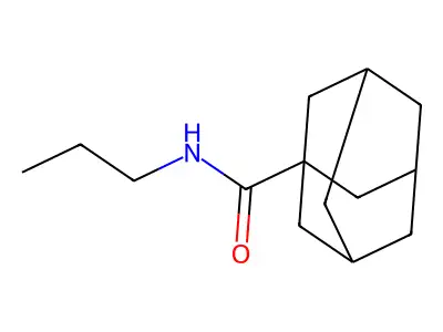 N-propyladamantane-1-carboxamide structure