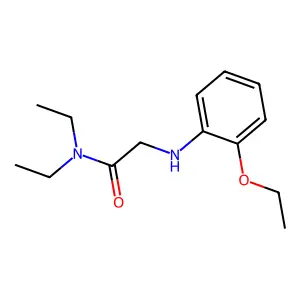 N,N-二乙基-2-(邻乙氧基苯氨基)乙酰胺 structure