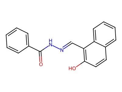 2-羟基-1-萘甲醛苯甲酰腙 structure