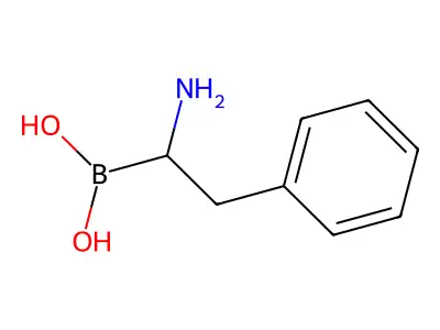 (1-氨基-2-苯乙基)硼酸 structure