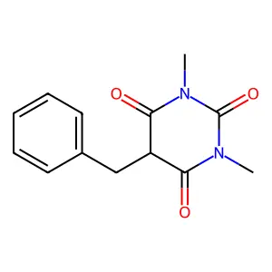 1,3-Dimethyl-5-(phenylmethyl)-2,4,6(1H,3H,5H)-pyrimidinetrione structure