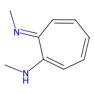 N-Methyl-7-(methylimino)-1,3,5-cycloheptatrien-1-amine structure