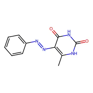 6-Methyl-5-phenylazouracil structure