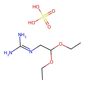 N-(2,2-二乙氧基乙基)胍硫酸盐(1:1) structure