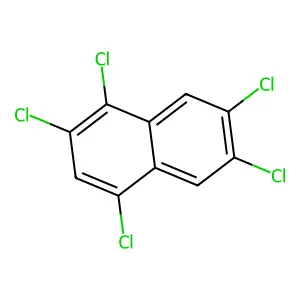 Naphthalene, 1,2,4,6,7-pentachloro- structure