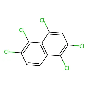 1,2,4,5,6-Pentachloronaphthalene structure