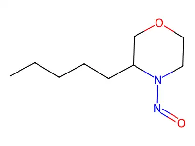5-pentyl-N-nitrosomorpholine structure