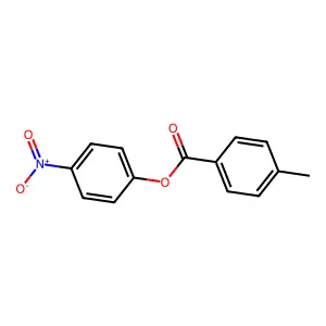 p-Toluic acid, 4-nitrophenyl ester structure