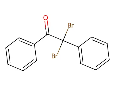 2,2-Dibromo-1,2-diphenyl-1-ethanone structure