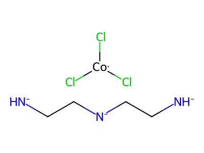 Bis(2-azanidylethyl)azanide;trichlorocobalt structure