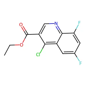 Ethyl 4-chloro-6,8-difluoroquinoline-3-carboxylate structure
