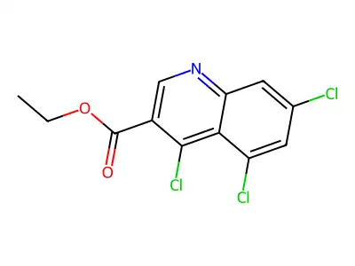 Ethyl 4,5,7-trichloroquinoline-3-carboxylate structure
