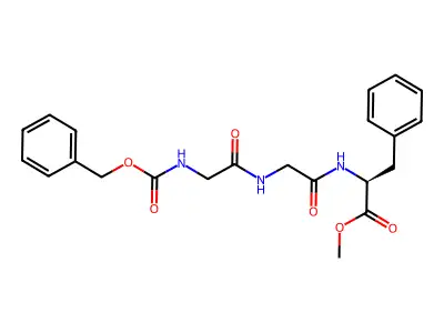 Carbobenzyloxyglycylglycyl-L-phenylalanine methyl ester structure