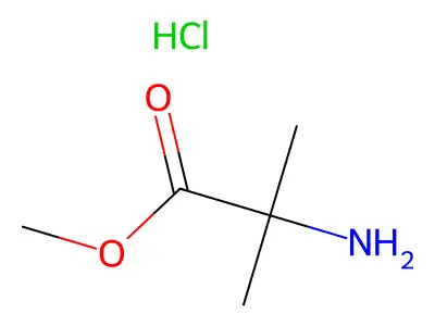 Methyl 2-amino-2-methylpropanoate structure