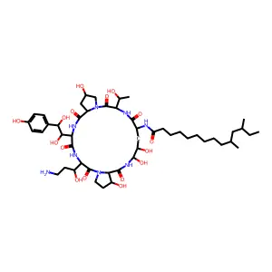 Pneumocandin B0, 5-(threo-3-hydroxy-L-ornithine)- structure