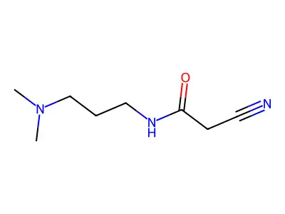 2-cyano-N-[3-(dimethylamino)propyl]acetamide structure