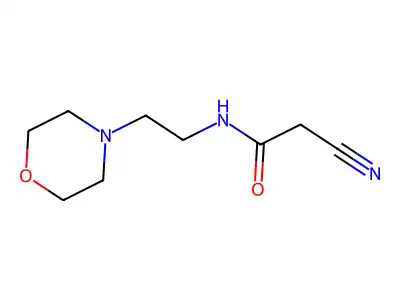 2-Cyano-N-[2-(morpholin-4-yl)ethyl]acetamide structure