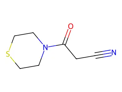 3-Oxo-3-(thiomorpholin-4-yl)propanenitrile structure