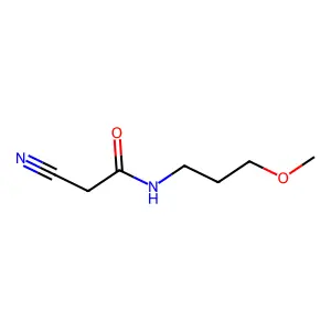 2-cyano-N-(3-methoxypropyl)acetamide structure