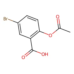 5-Bromo-2-acetylsalicylic acid structure