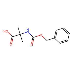 N-((Benzyloxy)carbonyl)-2-methylalanine structure