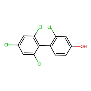 2,2',4',6'-Tetrachlorobiphenyl-4-ol structure