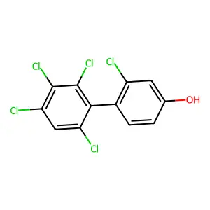 4-Hydroxy-2,2',3',4',6'-pentachlorobiphenyl structure